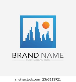 Building logo vector illustration design,Real Estate logo template, Logo symbol icon