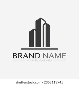 Building logo vector illustration design,Real Estate logo template, Logo symbol icon