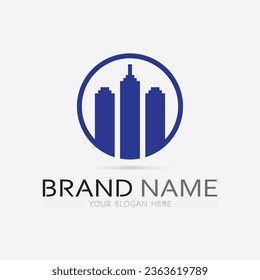 Design der Vektorgrafik, Vorlage für das Immobilienlogo, Logo-Symbol