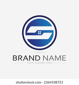 Building logo vector illustration design,Real Estate logo template, Logo symbol icon