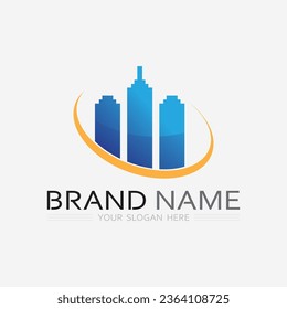 Building logo vector illustration design,Real Estate logo template, Logo symbol icon