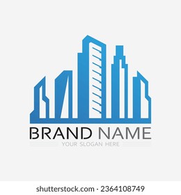 Building logo vector illustration design,Real Estate logo template, Logo symbol icon