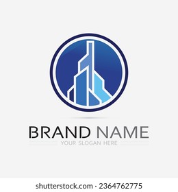 Building logo vector illustration design,Real Estate logo template, Logo symbol icon