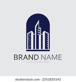 Building logo vector illustration design,Real Estate logo template, Logo symbol icon