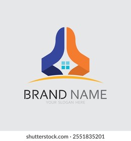Building logo vector illustration design,Real Estate logo template, Logo symbol icon