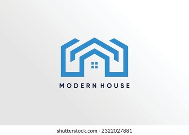 Construir un vector de logotipo con idea de diseño de concepto moderno