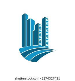 Building logo vector and symbol icon illustration design