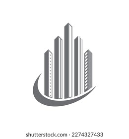 Building logo vector and symbol icon illustration design