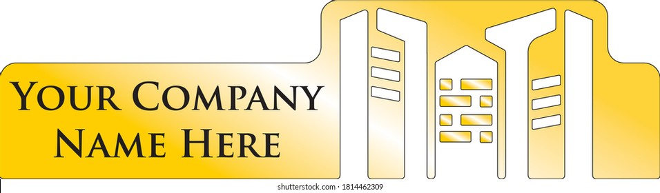 Building logo yellow and black