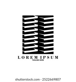 Building logos, complex logos, real estate logos, on a white background suitable for mascots, icons, marketing, brands, etc.