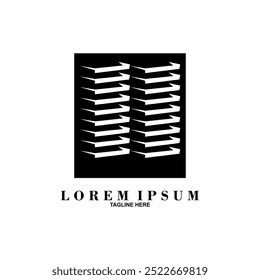 Building logos, complex logos, real estate logos, on a white background suitable for mascots, icons, marketing, brands, etc.