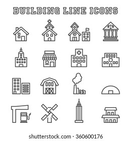 building long shadow icons, mono vector symbols