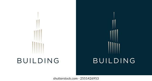 Building luxury logo design inspiration.real state luxury logo