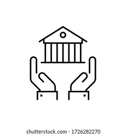 Iconos de mantenimiento de edificios en estilo plano.
