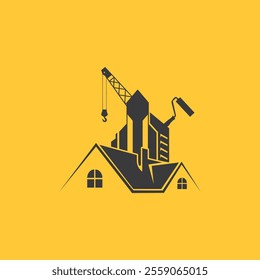 Building maintenance service construction Repair logo