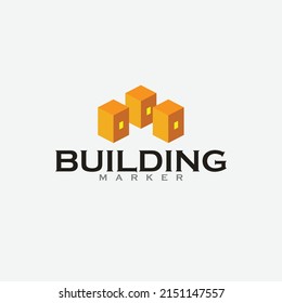 Building maker Company logo. logo design for construction company or building construction