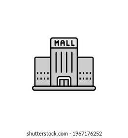 building, mall icon. Set of buildings illustration icons. Signs, symbols can be used for web, logo, mobile app, UI, UX