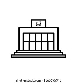 building mall icon vector template