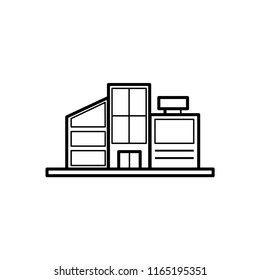building mall icon vector template