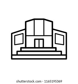 building mall icon vector template