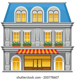 Building. Mansion. Vector illustration eps 10.