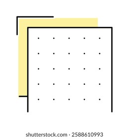 building material layer color icon vector. building material layer sign. isolated symbol illustration