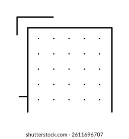 building material layer line icon vector. building material layer sign. isolated contour symbol black illustration