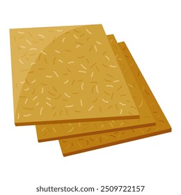 Building material. Sheets of special plates. Cartoon supplies for buildings works. Construction concept. Illustration can be used for construction sites or illustrate renovation works
