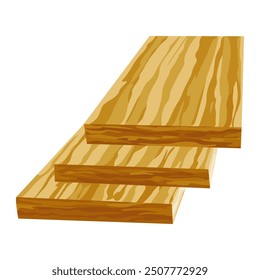 Building material. Stack of boards. Cartoon supplies for buildings works. Construction concept. Illustration can be used for construction sites or illustrate renovation works