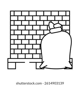 building materials wholesale line icon vector. building materials wholesale sign. isolated contour symbol black illustration