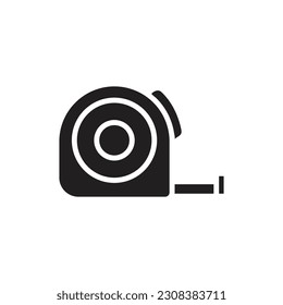 Building Meter Filled Icon Vector Illustration