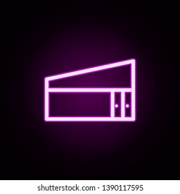 building metro neon icon. Elements of building set. Simple icon for websites, web design, mobile app, info graphics