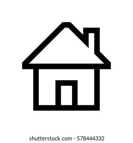 Building mini line, icon, background and graphic. The icon is black and white, linear  flat, vector, pixel perfect, minimal, suitable for web and print. 