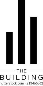 Building minimalist modern simple logo custom concept design.