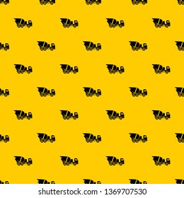 Building mixer for concrete pattern seamless vector repeat geometric yellow for any design