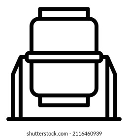Building mixer icon outline vector. Concrete cement. Machine mix