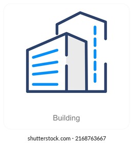 Building And Modern Icon Concept