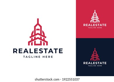 diseño de logotipo de línea moderna