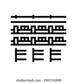 building motel line icon vector. building motel sign. isolated contour symbol black illustration