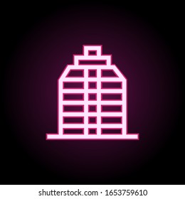 Icono de neón. Línea delgada simple, contorno vector de creación de iconos para ui y ux, sitio web o aplicación móvil