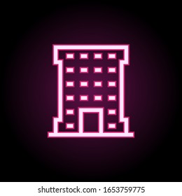 Icono de neón. Línea delgada simple, contorno vector de creación de iconos para ui y ux, sitio web o aplicación móvil