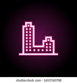 Icono de neón. Línea delgada simple, contorno vector de creación de iconos para ui y ux, sitio web o aplicación móvil