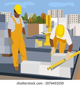 Construcción del nuevo complejo de apartamentos
