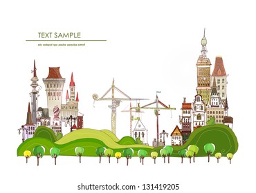 Building a new city background
