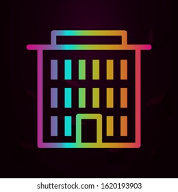 building nolan style icon. Simple thin line, outline vector of buildings icons for ui and ux, website or mobile application