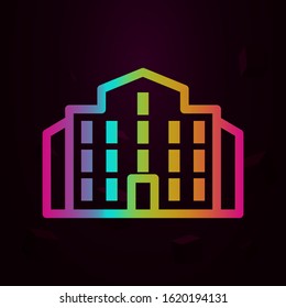 building nolan style icon. Simple thin line, outline vector of buildings icons for ui and ux, website or mobile application