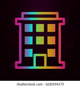 building nolan style icon. Simple thin line, outline vector of buildings icons for ui and ux, website or mobile application