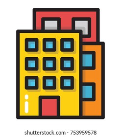 Building with numerous flats