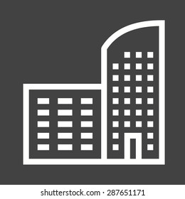 Building, office, home icon vector image. Can also be used for construction, interiors and building. Suitable for use on web apps, mobile apps and print media.