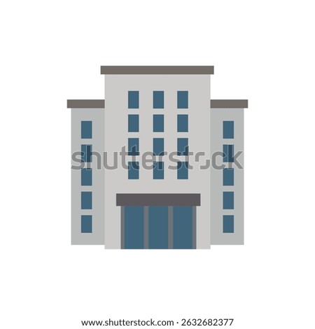 building office hotel apartment vector symbol sign icon illustration vector